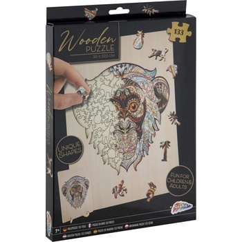 GRAFIX Obrysové Opice 133 dielov