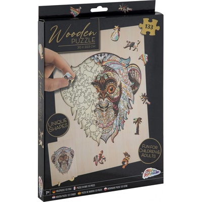 GRAFIX Obrysové Opice 133 dielov