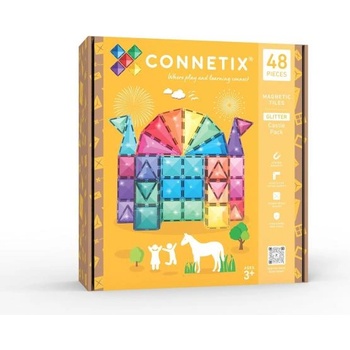 CONNETIX CONNETIX® Glitter Castle Pack магнитен строителен комплект 48 бр (CT-G-00048-GP)