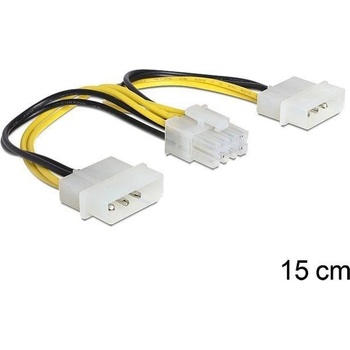Delock 83410 napájecí kabel 8 Pin EPS > 2 x 4 Pin molex