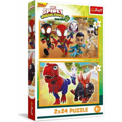TREFL Spidey a dinosaury 2x24 dielov