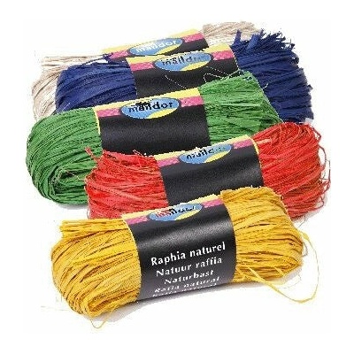 Raffia natural 50gr - hnědá
