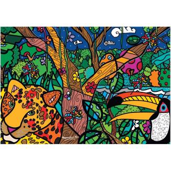 Image 1 of Bluebird Puzzle - Puzzle Britto - Amazon - 1 000 piese