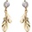 Silenti Jewelry Сребърни обеци "Златни Пера