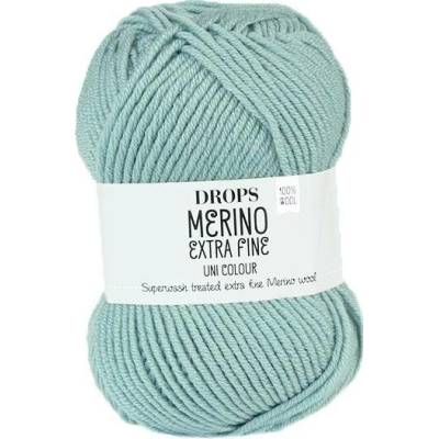 Příze DROPS Merino Extra Fine uni color 15 - světlá šedozelená