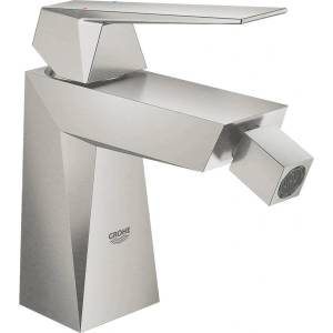 GROHE Allure Brilliant M смесител за биде с едноръкохватков механизъм, матиран хром, Supersteel (23117DC0)