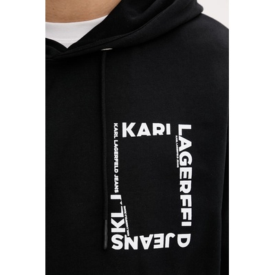 Karl Lagerfeld Jeans суичър с качулка мъжки от памук (B2M20028)
