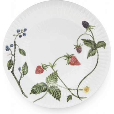 KÄHLER Porcelánový talíř Hammershøi Summer Berries 22 cm bílá porcelán