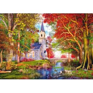 Schmidt Spiele - Puzzle The Autumnal Chapel - 1 000 piese