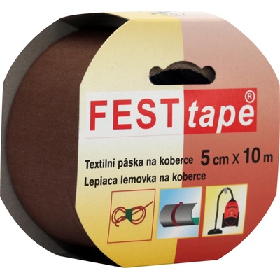 Festtape Lemovka kobercová páska 50 mm × 10 m hnědá