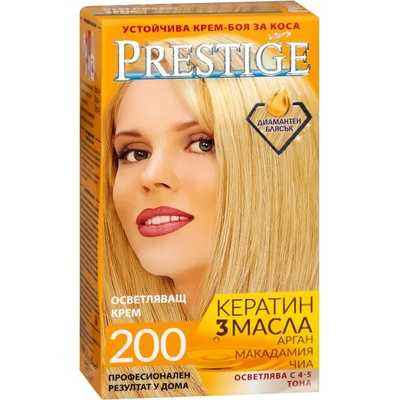 Prestige боя за коса, Осветляващ крем, с 4-5 тона, Номер 200