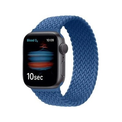 Mobilly Apple Remienok na hodinky, elastický, pre 42/44 mm, XS, nylon, modrý sea blue 327 DSN-11-00A