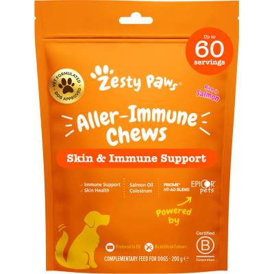 ZESTY PAWS Alergia a imunita žuvacie tablety 60 tabliet