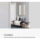 Casa Chic Croxley Стенно огледало с метална рамка, правоъгълно, 90 x 60 см (EL-MIR-MET-90X60-GLD) (EL-MIR-MET-90X60-GLD)