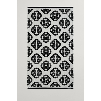 Gant plážový uterák Monogram Print 100 x 180 cm black