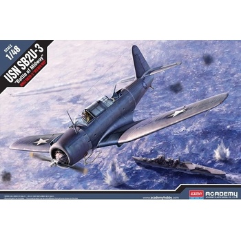 Academy Model Kit letadlo 12324 SB2U-3 Battle of Midway 36-12324 1:48