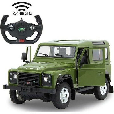 Jamara Land Rover Defender zelené 2,4GHz s manuálním otevíráním dveří 1:14