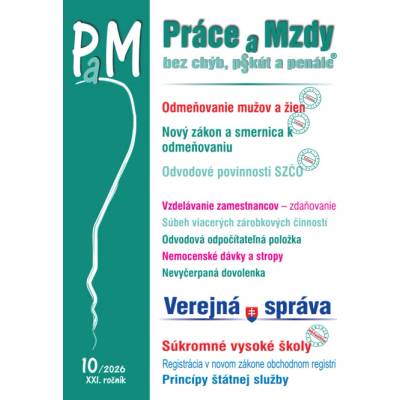 PaM č. 10 / 2026 - Odmeňovanie mužov a žien