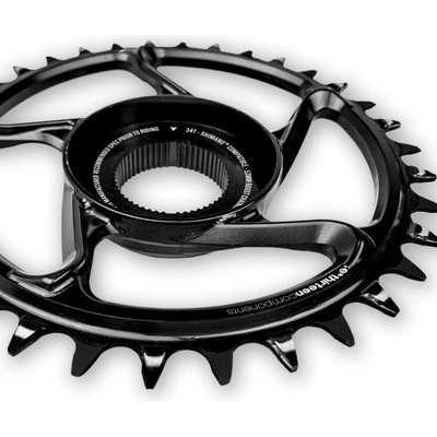 E*THIRTEEN Aluminum Direct Mount Chainring | 34T | Brose S Mag | Black