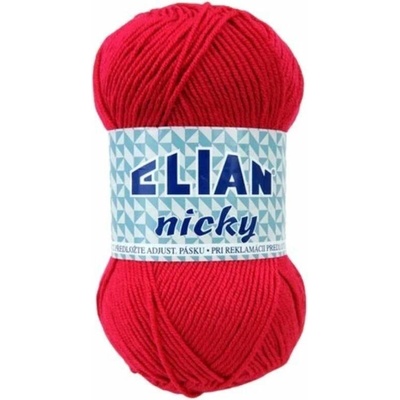 Pletací příze Elian Nicky 207 - červená