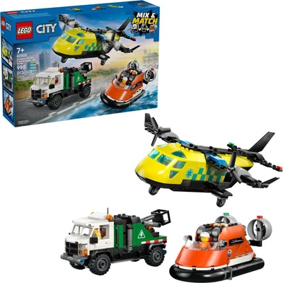 LEGO® City 60505 Remix: Letadlo, servisní vůz a vznášedlo