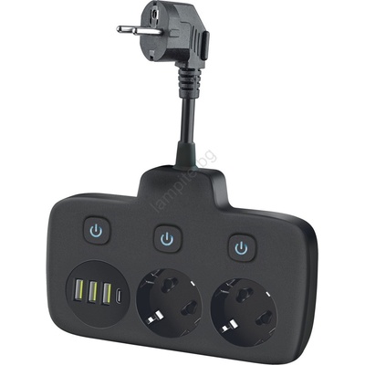 Kobi 2 Plug + 4 USB Switch (KB0445)