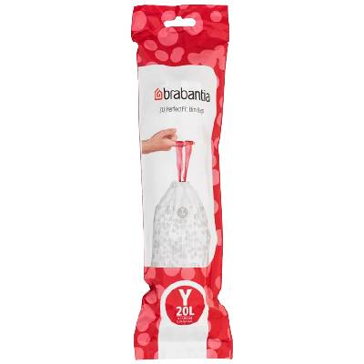 Торба за кош Brabantia - PerfectFit NewIcon, размер Y, 20 l, 20 броя (650536)
