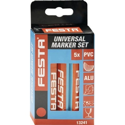 značkovač univerzálny sada 5 ks červený 120mm