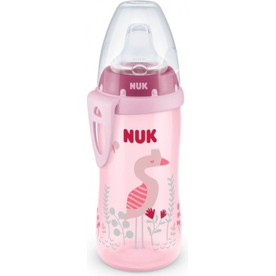 NUK FC Láhev PP Active Cup SI pítko růžová 300 ml