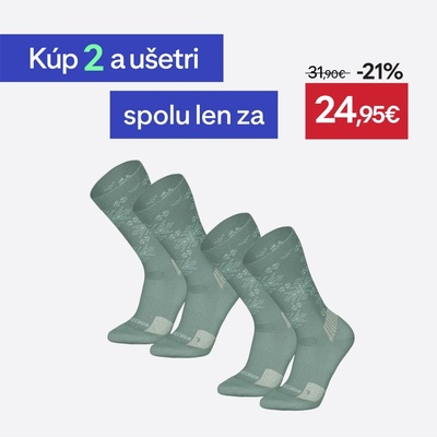 QUECHUA Turistické MH500 hrejivé zelené