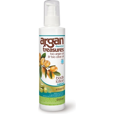 Argan Treasures Anti-age tělové mléko s arganovým olejem, Natural 250 ml