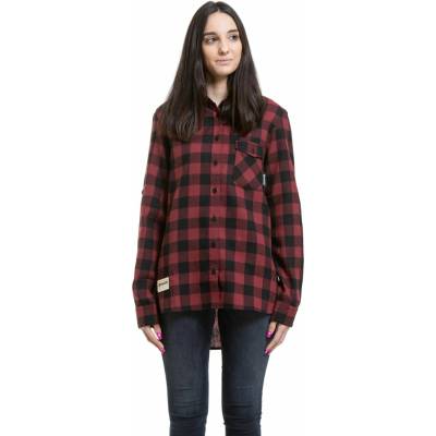 Meatfly дамска риза Courtney Black / Bordo Meatfly | Cheren | ЖЕНИ | XS