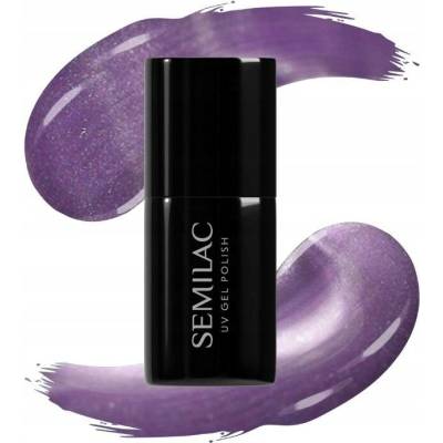 SEMILAC Hybridní lak 664 Lilac Gloss 7 ml cat eye kočičí oko magnetický