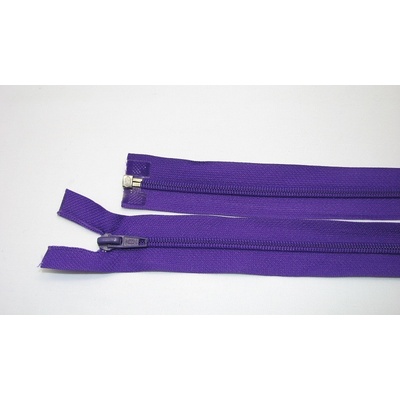 Zips špirála deliteľný 5mm - dĺžka 80cm,tmavo fialový
