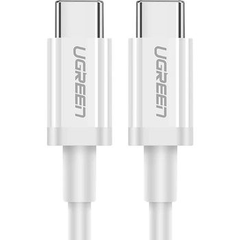UGREEN Кабел Ugreen US264, от USB-C(м) към USB-C(м), 1m, 60W, бял (UGREEN-60518)