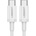 UGREEN Кабел Ugreen US264, от USB-C(м) към USB-C(м), 1m, 60W, бял (UGREEN-60518)