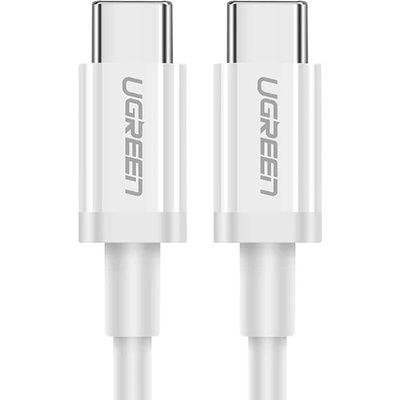 UGREEN Кабел Ugreen US264, от USB-C(м) към USB-C(м), 1m, 60W, бял (UGREEN-60518)