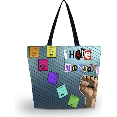 Huado nákupná a plážová taška - I hate mondays