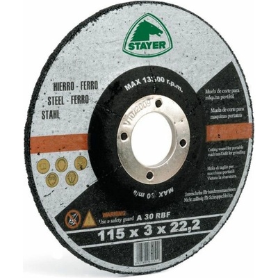 Stayer Řezný kotouč 115 x 3,0 x 22,2 mm 50.337