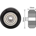 Creality CNC Водещи колела с лагер (10x24mm) D5mm - комплект 6 броя