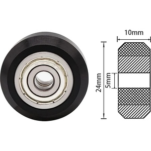 Creality CNC Водещи колела с лагер (10x24mm) D5mm - комплект 6 броя
