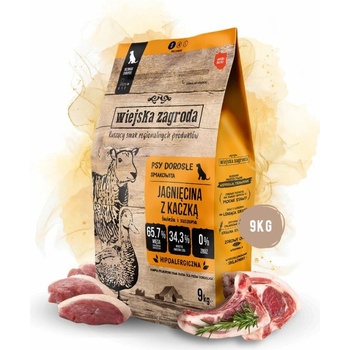 Wiejska Zagroda Adult Small Jehněčí s Kachnou 9 kg
