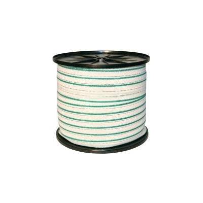 Páska pro elektrický ohradník, šířka 20 mm, zeleno-bílá, délka 200 m