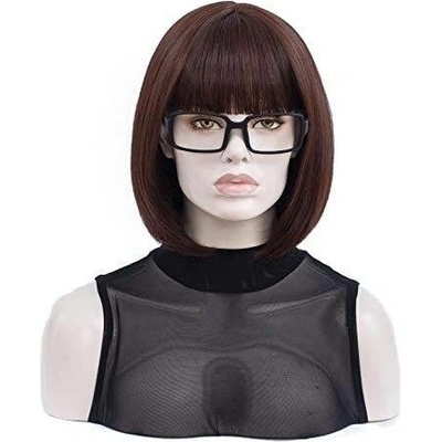 Morticia odolná dámská paruka hnědá