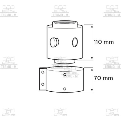 PROTHERM Adaptér na dymovody A25KM Ø 80/125 mm 0020189629