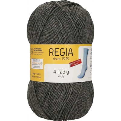 Regia 4-Ply Uni 44 Středně šedý melír