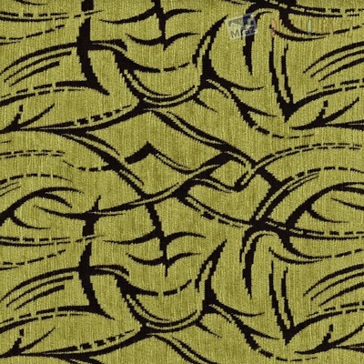 Potahová látka žinylka světle zelená s ornamenty – Zboží Mobilmania