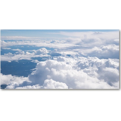 Foto obraz fotografie na skle Pohľad z lietadla 100x50 cm