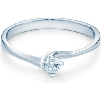 SAVICKI Годежен пръстен Solitaire: бяло злато. диамант