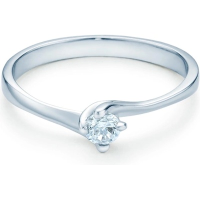 SAVICKI Годежен пръстен Solitaire: бяло злато. диамант